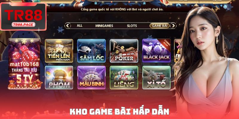 Kho game bài hấp dẫn